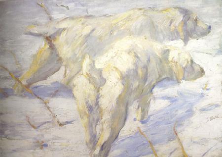Franz Marc Siberian Sheepdogs (mk34) China oil painting art